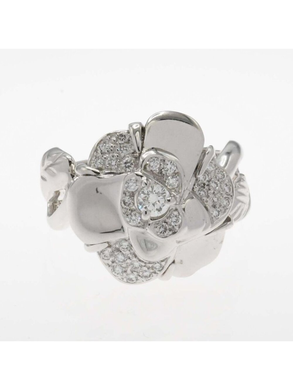 Chanel Camellia Ring 750 Diamond